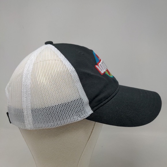Cap America Men's Strapback Mesh Back Hat Black White Indiana Hoosier Lottery - Picture 4 of 7
